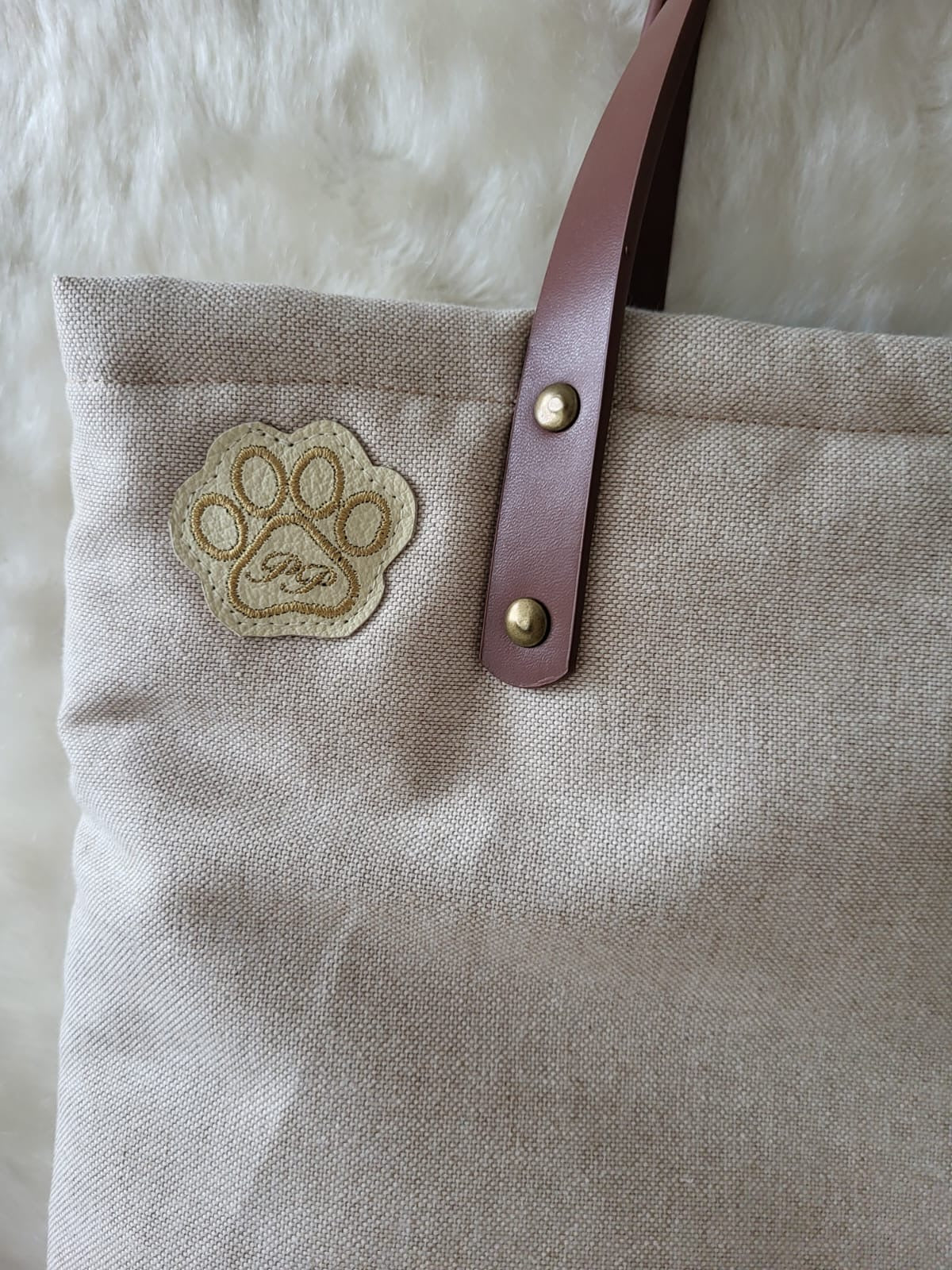 Horse print tapestry tote shopping bag