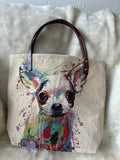 Chihuahua High Quality Tapestry Style Shopping Shoulder Bag