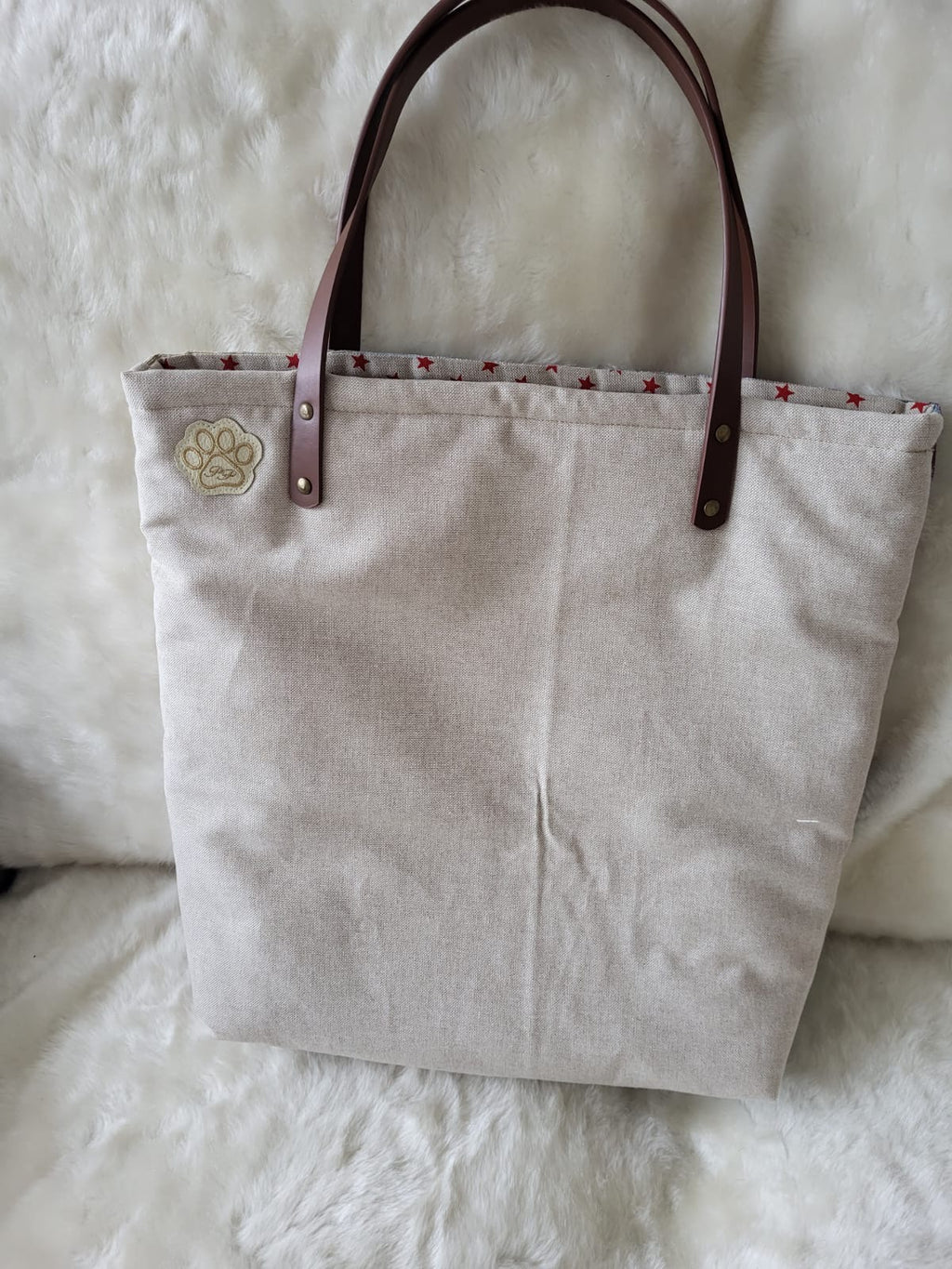 Horse print tapestry tote shopping bag