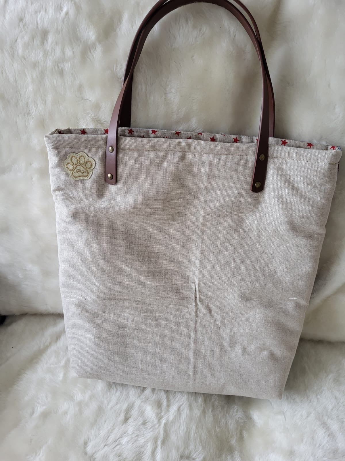 Horse print tapestry tote shopping bag