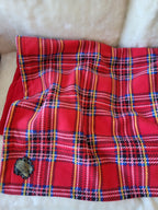 Pet fleece reversible blankets - Red Tartan