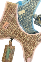 Luxury Pink Tweed Harness