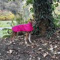 Pink Made to Measure Custom Waterproof Fleece Lined Bespoke Dog Coat
