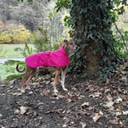 Pink Made to Measure Custom Waterproof Fleece Lined Bespoke Dog Coat