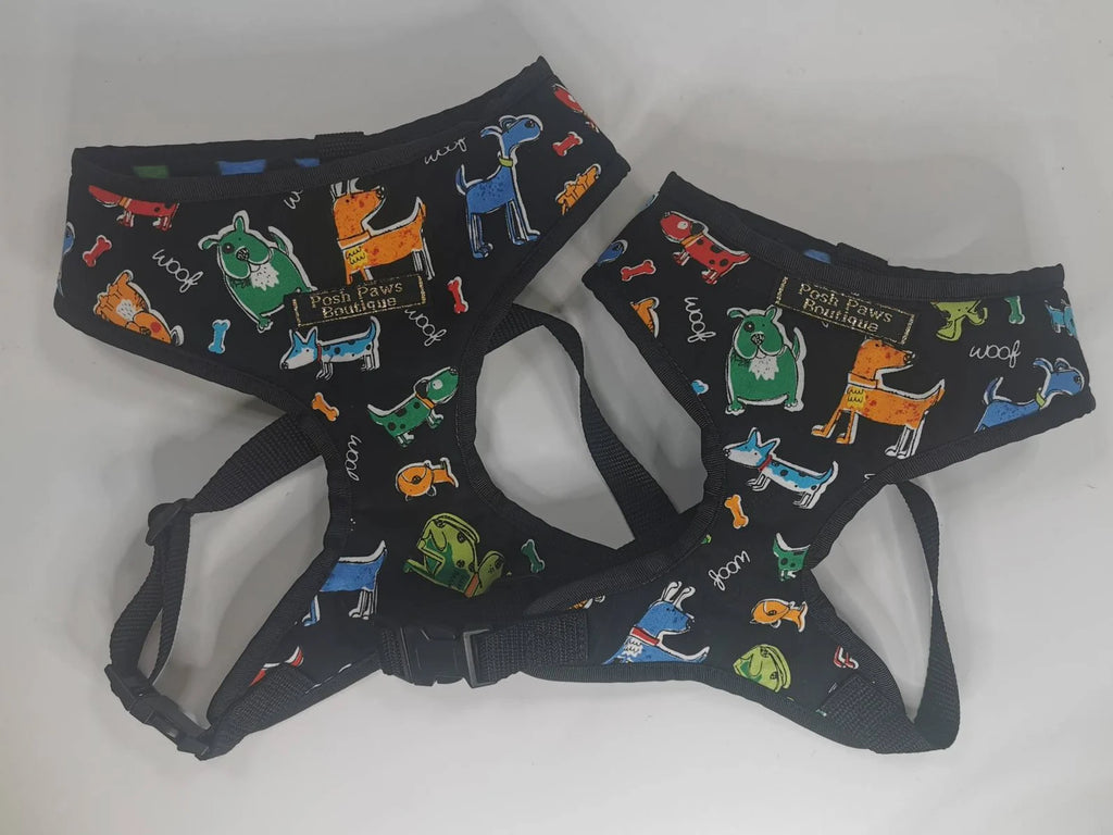 Barking Dogs Print Dog Harness