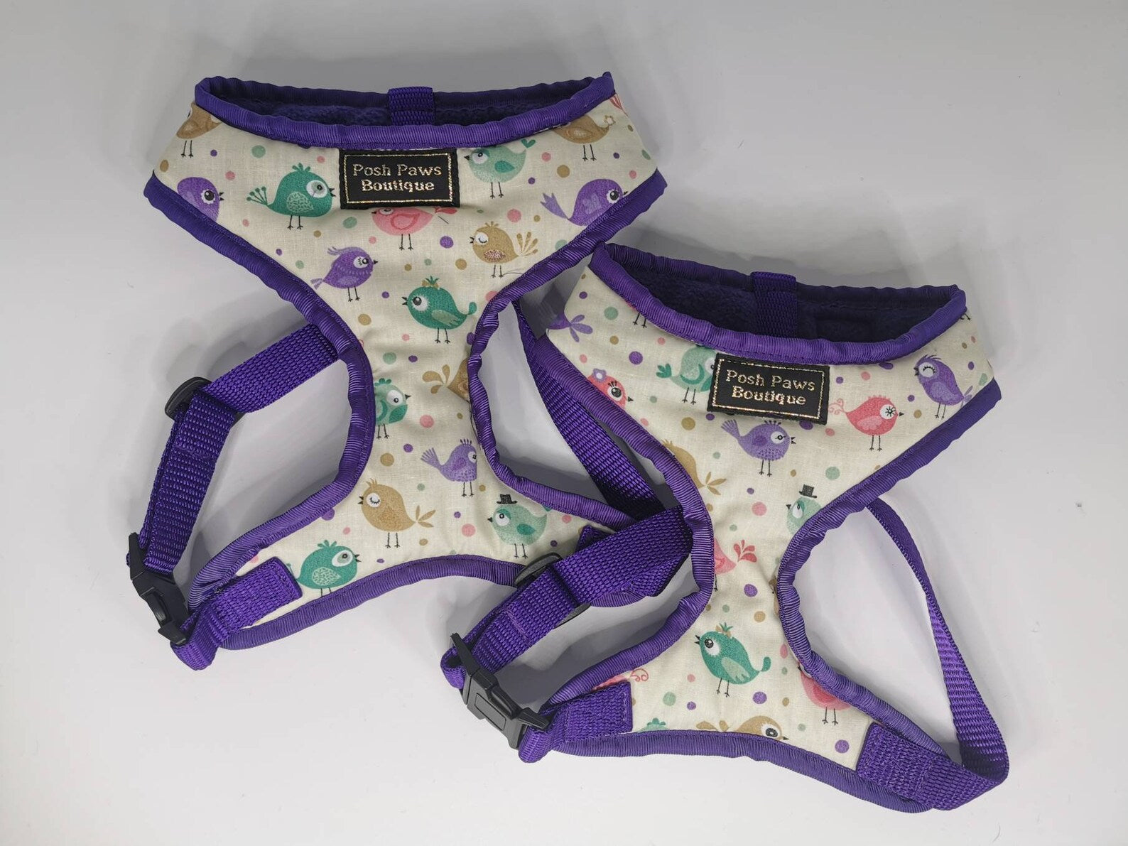 Colourful Birds Dog Harness