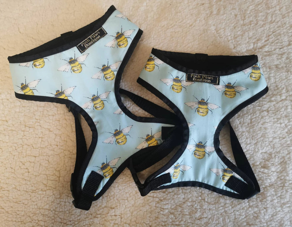 Bumble Bee Print Dog Harness