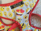 Smiley Faces Emoji Print Dog Harness