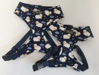 Navy Sheep Print Dog Harness