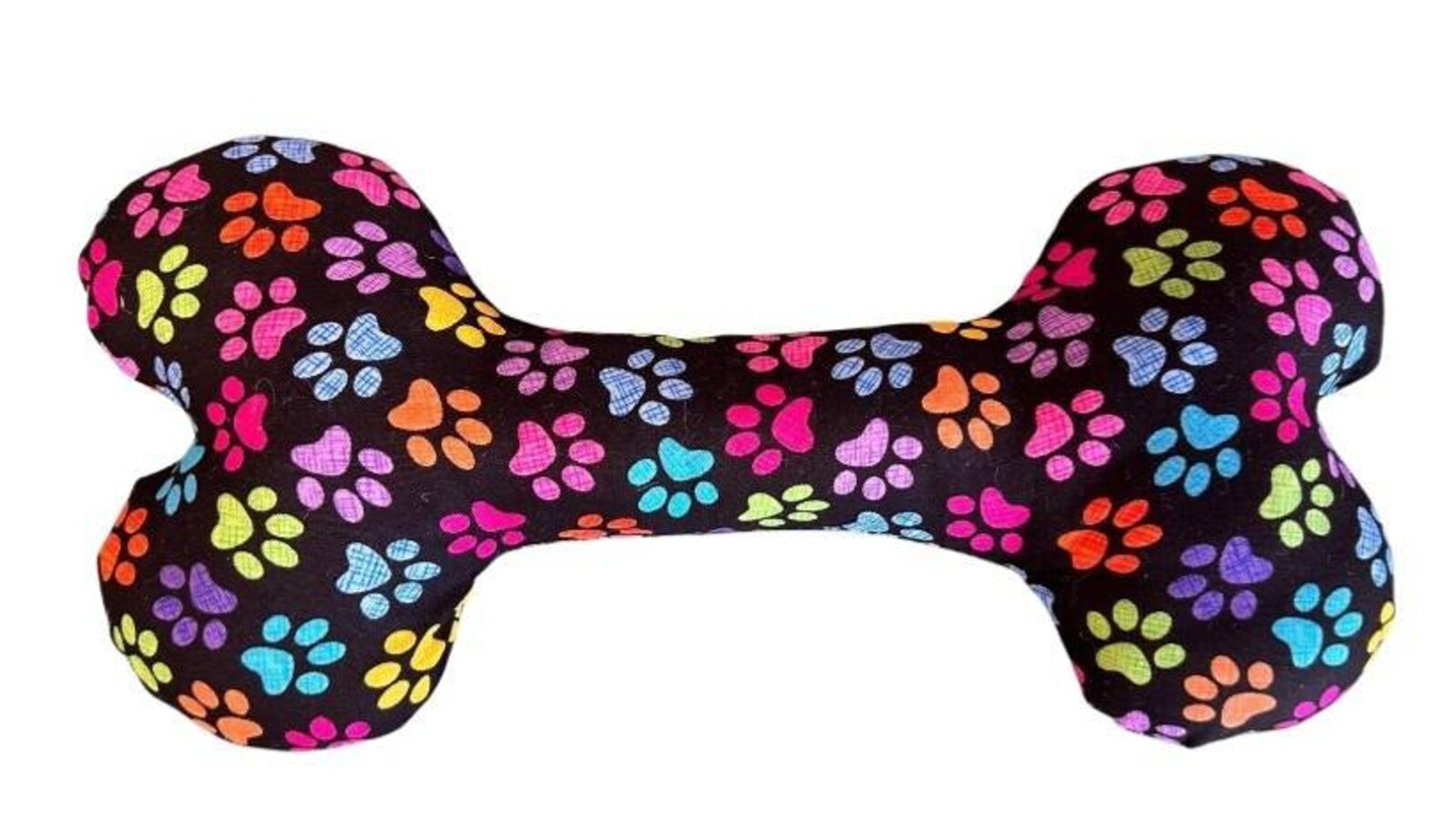 Paw Print bespoke handmade soft dog bones / toys