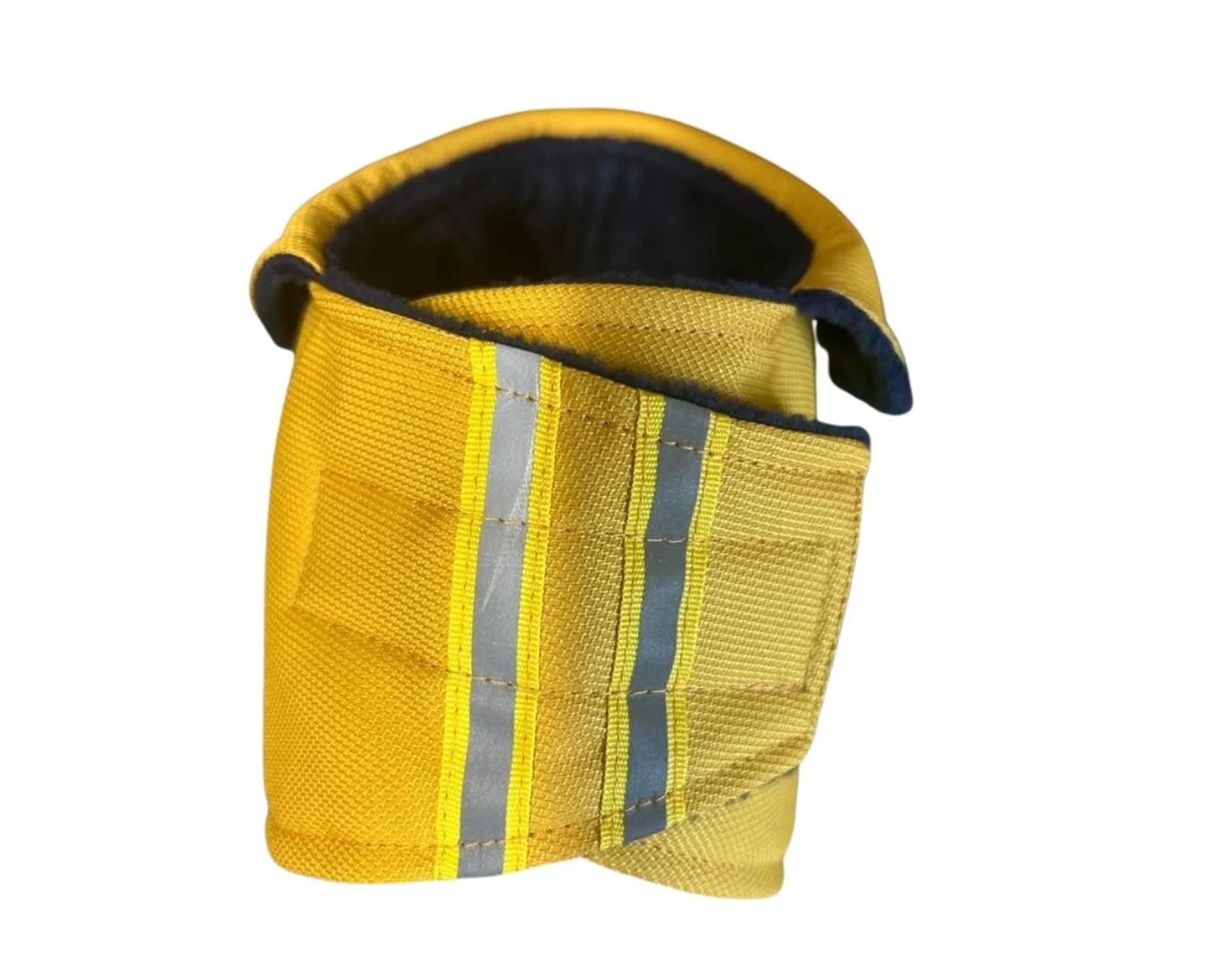 Mustard Hi Vis Reflective Made to Measure Custom Waterproof Fleece Lined Bespoke Dog Coat