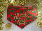 Oh Christmas treats glitter dog / cat Christmas bandanas