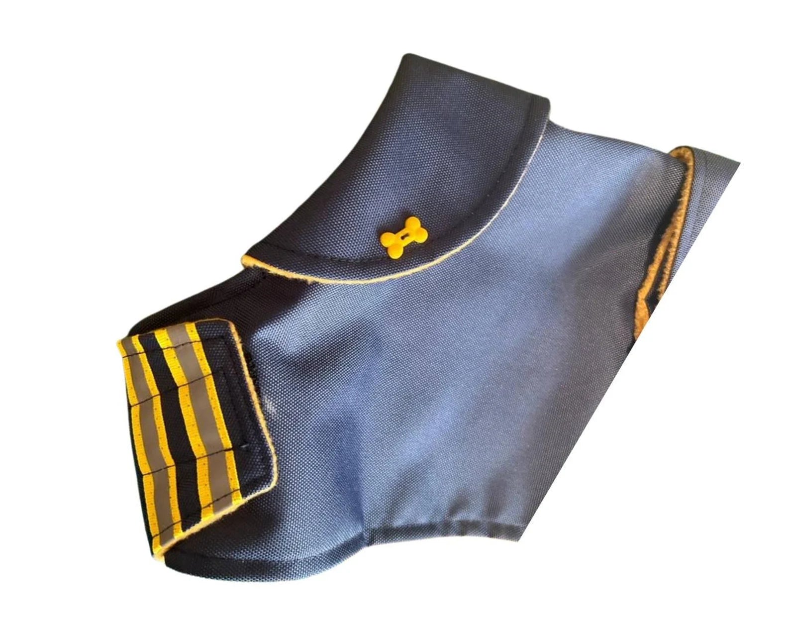 Navy Hi Vis Reflective Made to Measure Custom Waterproof Fleece Lined Bespoke Dog Coat