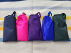 Bottle Green lightweight spring / summer made to measure waterproof handmade dog coat in carry bag