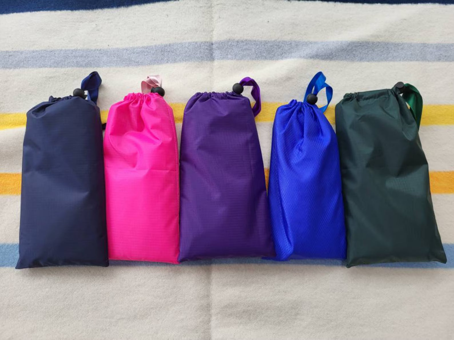 Bottle Green lightweight spring / summer made to measure waterproof handmade dog coat in carry bag