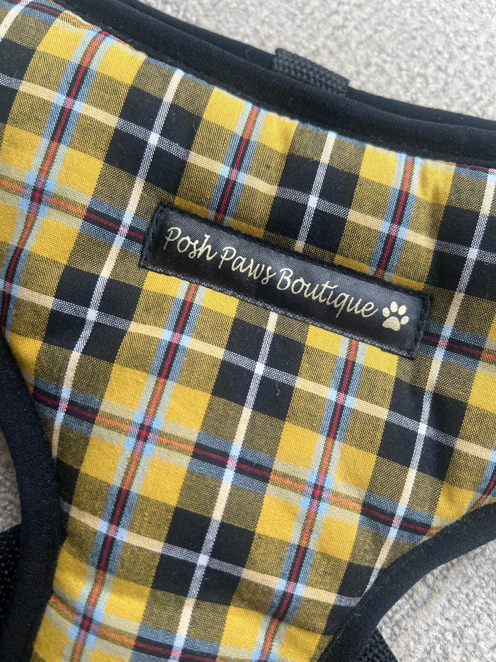 Cornish Tartan Dog Harness