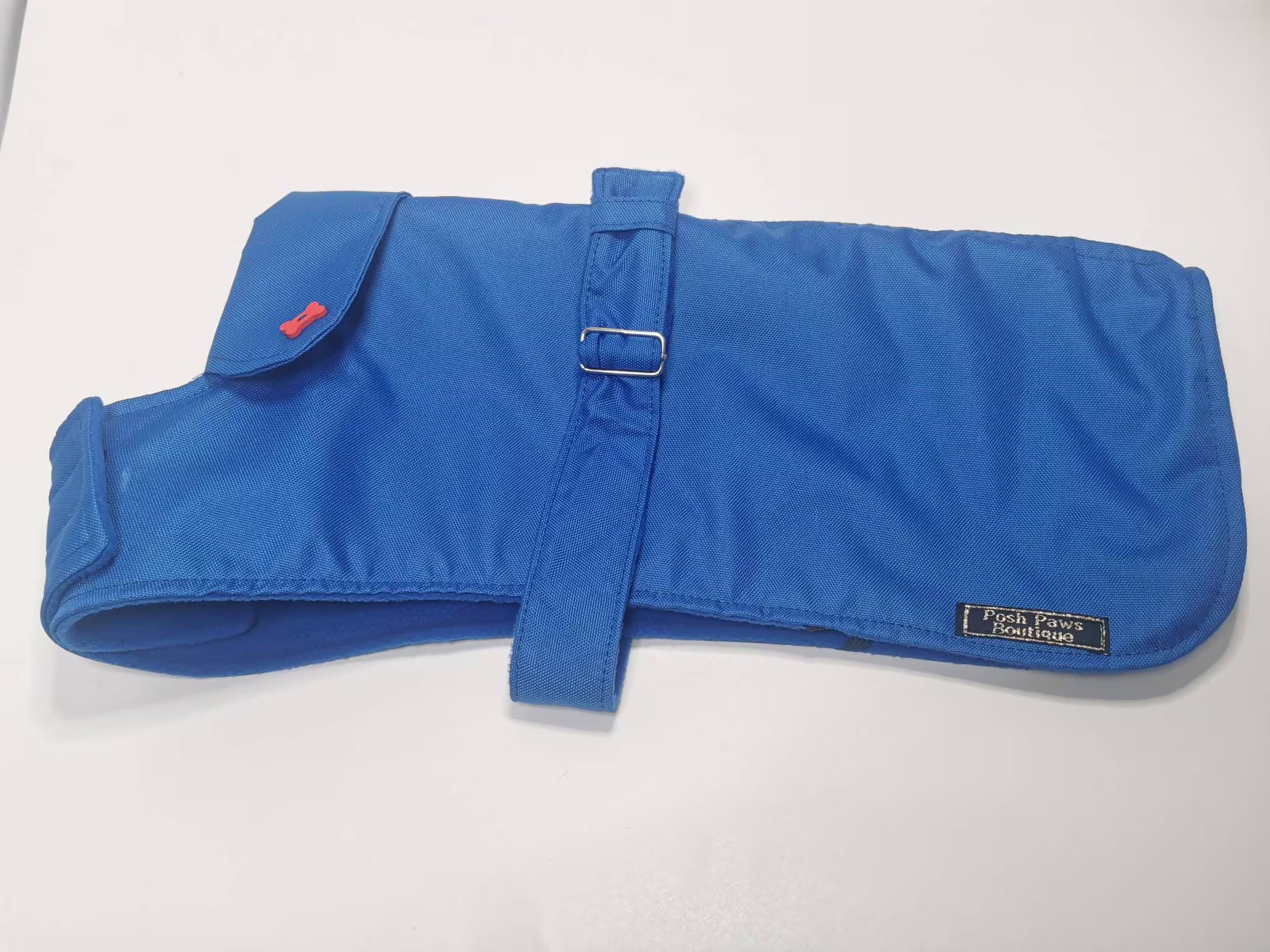 Royal Blue Made to Measure Custom Waterproof Fleece Lined Bespoke Dog Coat