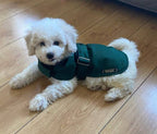 Bottle green Made to Measure Custom Waterproof Fleece Lined Bespoke Dog Coat